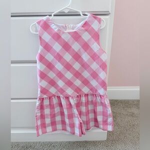 The Beaufort Bonnet Company Pink and White Gingham Romper